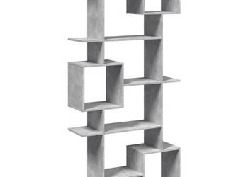 Regał szarość betonu 92x29x188 cm materiał drewnopochodny WM-3310319