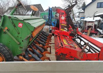 Zestaw uprawowo siewny 2,5m brona wirowa plus siewnik amazone d7