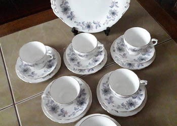 Porcelana kostna - zestaw Royal Standard Anglia lata 50 - te