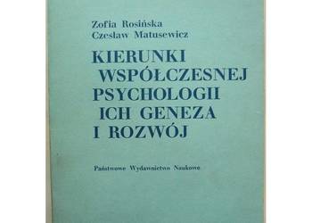 Kierunki współczesnej psychologii ich geneza i rozwój