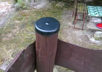 Daszek okrągły,zaślepka śr.11cm na słupek drewniany