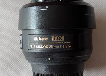 Obiektyw Nikon Nikkor AF-S 35mm f/1.8G DX - Stan Idealny + Osłona
