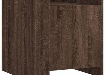 Szafka nocna brązowy dąb 45x50x50 cm materiał drewnopochodny WM-848303
