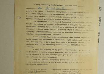 Stary List do rodziny  Poborowego Marynarza