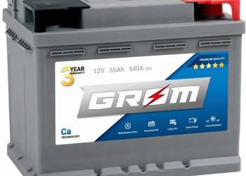 Akumulator 55Ah 540A Grom Premium