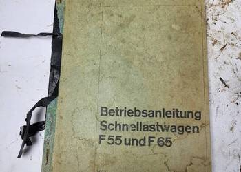 Ciężarówka HANOMAG F55 I F65 Instrukcja obsługi 1967 Instrukcja obsługi