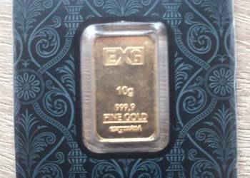 Sztabka złota 10g  Au 999,9 EXCHANGE GROUP