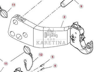 Fendt Vario 1038 1042 1046 1050 GEN 3 Ramię Sterujące Przedniego TUZ PRAWE…