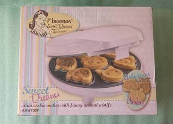 Gofrownica, Urządzenie do pieczenia ciastek Bestron AAW700P różowa