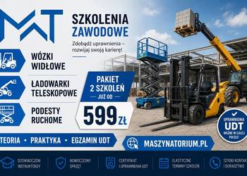 Kurs Szkolenie Operstor Wózki widłowe Ładowarki teleskopowe Podesty ruchome