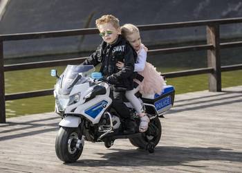 BAWIBUS.PL motorek MOTOR BMW POLICJA R1200T na akumulator dla dzieci