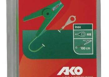 Przewód uziemiający z zaciskiem szczękowym, zielony, 1 m AKO 44606011