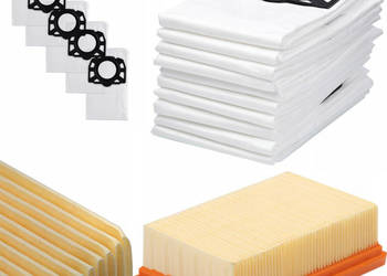 Zestaw Worków i Filtra do Odkurzacza – 5 szt. | do Kärcher WD2–WD3