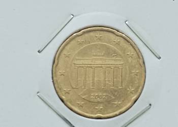 20 Centów Niemcy 2002 r. men. "G"