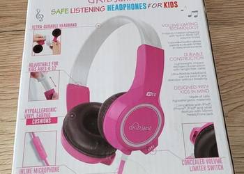 Nowe słuchawki dziecięce z limiterem Mee Audio Kidjamz, giętkie, hipoalerg.