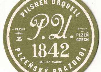 Pilsner Urquell - podstawka do piwa. Nr. 22.