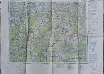 Mapa wojsk niemieckich Polska Q50 Sillein 1944