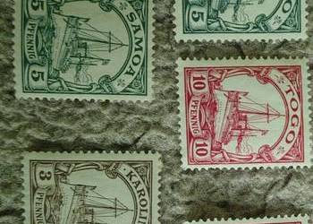 Kolonie NIEMIECKIE 1918 PFENIG 9st czyste overprint przedruk