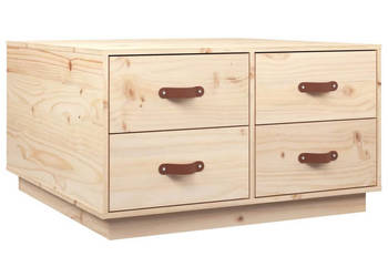 Stolik kawowy 80x80x45 cm lite drewno sosnowe WM-821517