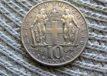 Grecja 10 Drachma 1968r - Król Konstantyn II