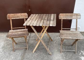 drewniane meble ogrodowe