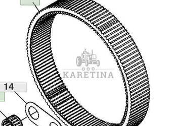 John Deere 8130 8230 8330 8430 8530 Koło Koronowe Skrzyni Biegów IVT CZĘŚĆ…