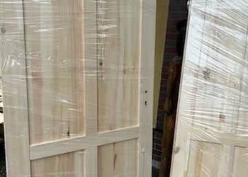drzwi sosnowe drewniane Produkcja  od reki