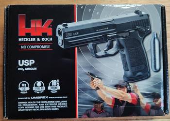 HK , H&K USP Blow Back , 4,5mm BB, CO2,  pistolet wiatrówka, na gwarancji.