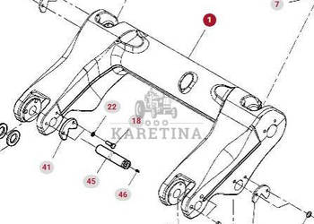 Fendt Vario 1038 1042 1046 1050 GEN 3 Ramię Podnośnika Tylnego TUZ H319PP4…