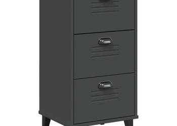 Szafka nocna VIKEN antracytowa materiał drewnopochodny WM-374919