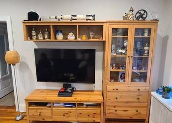 Witryna-Komoda-Leksvik IKEA -HEMNES-szafka LEKSVIK-drewno
