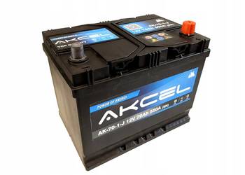 AKCEL 12V 70Ah, 70Ah / 550A P+ 261x175x220 AK-70-1-J