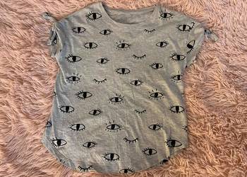 T-shirt / koszulka z wiązaniami przy rękawach - oczy - HIT!