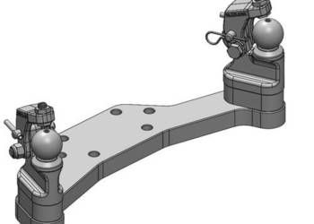 Zestaw zaczepowy K50® prawy/lewy z urządzeniem przytrzymującym dla 45-50 m…