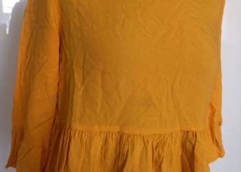 żółta bluzka z baskinką Top Secret