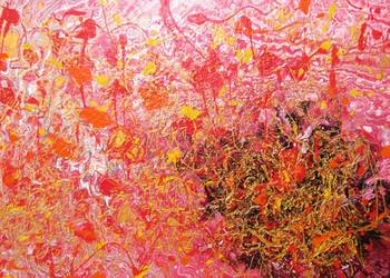 obraz acryl "Złoty ażurek"
