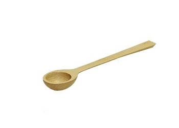 ŁYŻECZKA drewniana czerpadło do cukru soli 13,5cm
