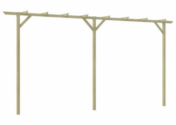 Pergola ogrodowa 410 x 40 x 203 cm drewno WM-41664