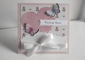 Kartka ręcznie robiona na Dzień Babci