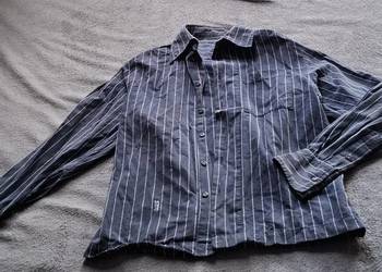 Męska koszula w paski z grubym przeszyciem | Styl Vintage/Alternative | Roz