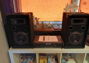 Zestaw nagłośnieniowy DJ Impreza | Wzmacniacz Skytec SPL 400 + Kolumny Malo