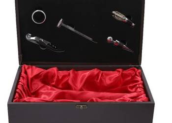 Box Zestaw Akcesoriów do Wina w Wielkim Pudełku z Miejscem na Dwa Wina