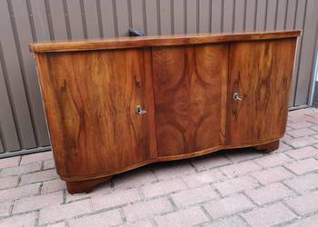 Komoda ART-DECO RTV Orzech Niska Stara Po Renowacji Okazja.