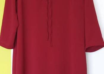 L(46) Letnia bordowa sukienka jak nowa Yessika