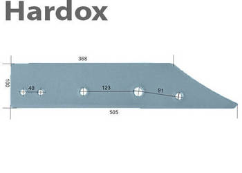 Płoza krótka HARDOX L1093/Lk części do pługa GASSNER