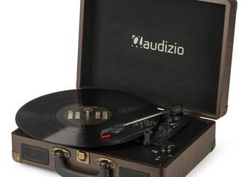 Gramofon Audizio RP114 w Walizce Głośniki AUX in Czarny Gramofon w Walizce