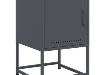 Szafka nocna antracytowa 36x39x605 cm stal WM-846450