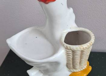 Figurka kaczka / gęś ceramiczna DIY