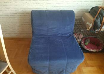 Fotel rozkładany Ikea stan dobry plus pojemniki na pościel
