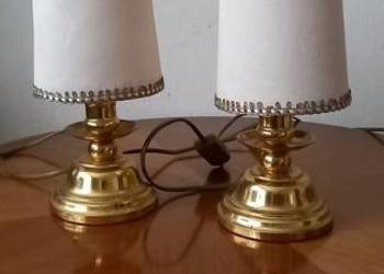 Para lampek nocnych z mosiądzu